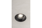  - SALTO vestavné stropní svítidlo, IP20, kulaté, černé