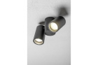  - Stropní svítidlo LUPO, hliníkové, 17.5x5.6x11.5, IP20, 2*GU10, max. 50W, kulaté, černé