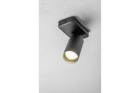  - Nástěnné svítidlo SANTO BIS, hliník, IP20, max. 20W, jednoduché, kulaté, černé